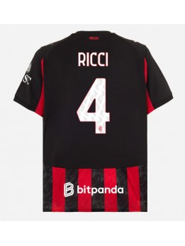 AC Milan Samuele Ricci #4 Replika Hemmakläder 2025-26 Kortärmad